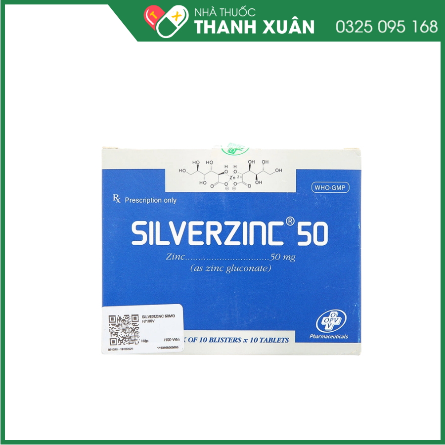 SilverZinc 50 phòng ngừa và trị thiếu kẽm